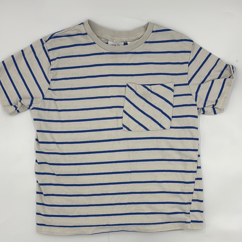 Zara Cotton Striped T-Shirt